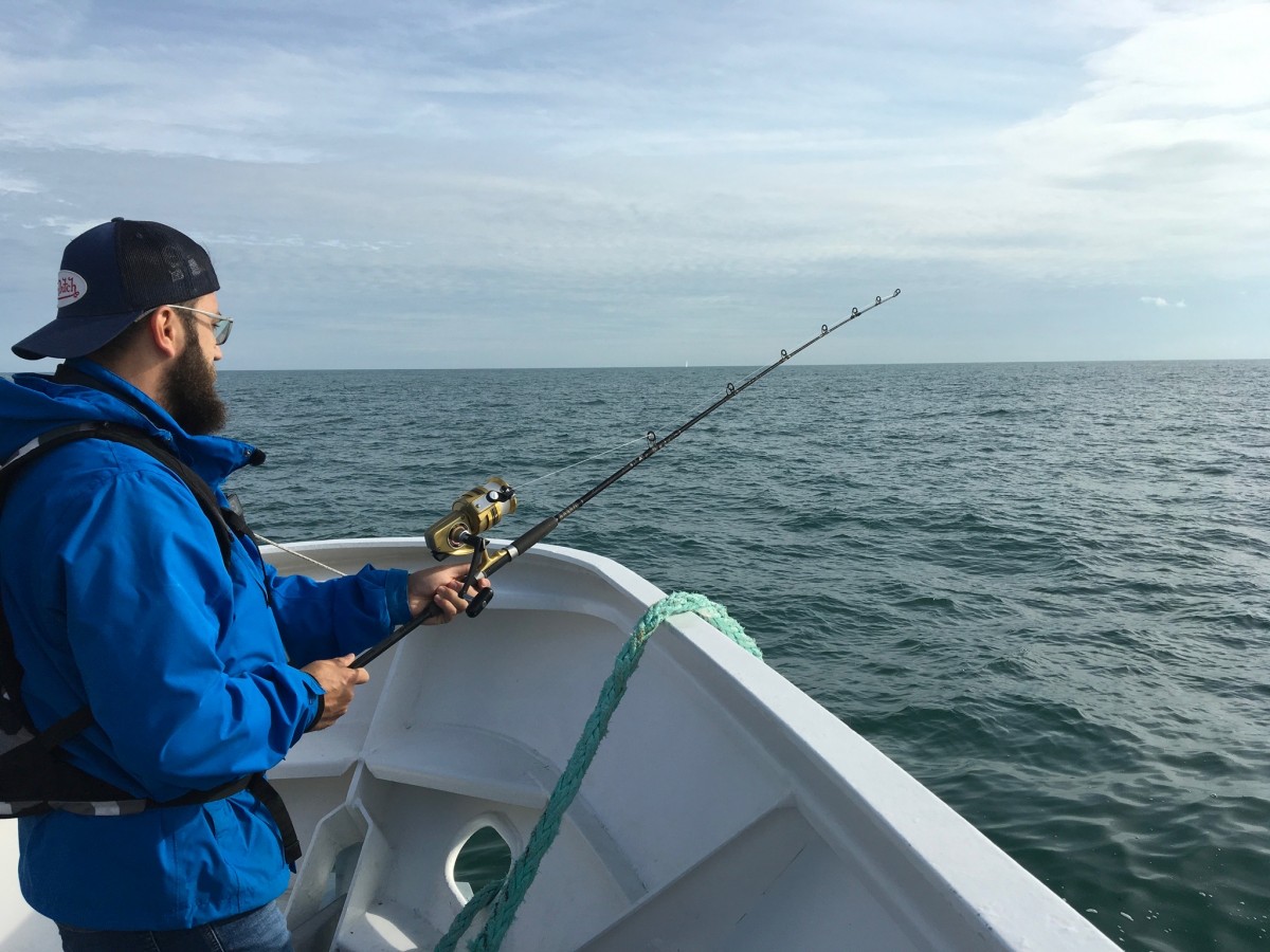 Pêche en mer au large en Normandie